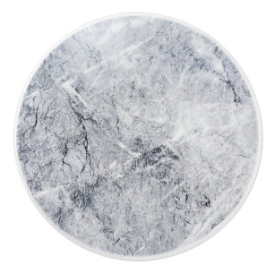 Marbre gris avec poignée de tiroir blanche, poign