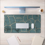 Marbre moderne Gold Gemstone Turquoise<br><div class="desc">Marbre moderne Gold Gemstone Turquoise Designer d'intérieur. Un Mat de bureau pour les entrepreneurs créatifs. Un propriétaire d'entreprise,  un entrepreneur ou quelqu'un qui veut une peau qui les inspire...  Coiffeurs,  maquilleurs,  photographes et bien d'autres !</div>