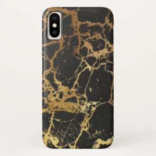 Marbre noir et or iPhone / coque ipad