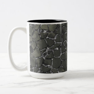 Marbre noir Mosaic verre Motif Mug