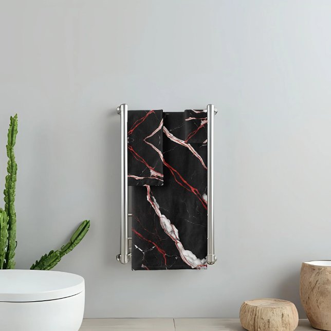Marbre noir rouge moderne (Créateur téléchargé)