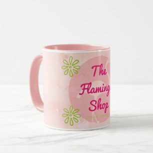 Marbre rose la tasse de magasin de Flamant rose