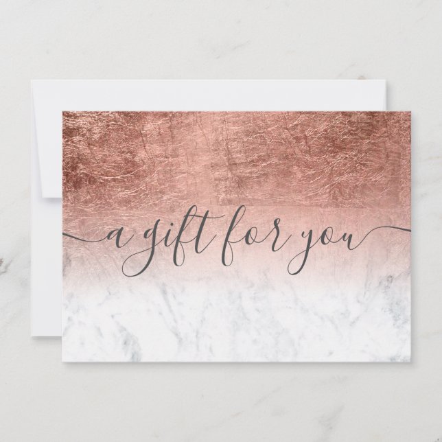 marbre rose or foin ombre cadeau certificat cadeau (Devant)