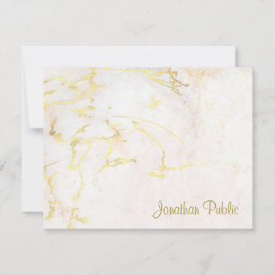 Marbre texte manuscrit Modèle Gold Script