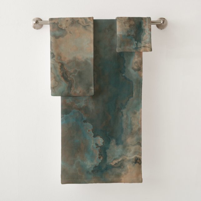 Marbre turquoise abstrait (En situation)