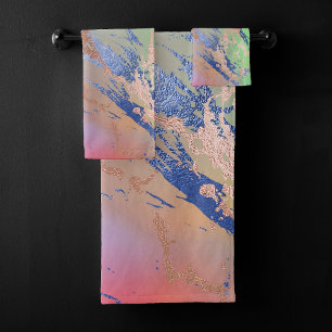 Marbre vif Aquarelle couleur gras pastel