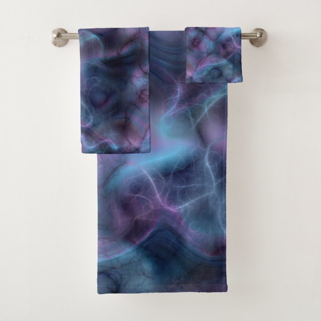 marbre violet et bleu turquoise abstrait (En situation)
