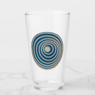 Marcel Duchamp Rotorelief BLUE Pint Verre