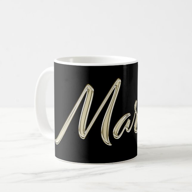 Marcel Name whitegold Tasse Teetasse (Devant gauche)