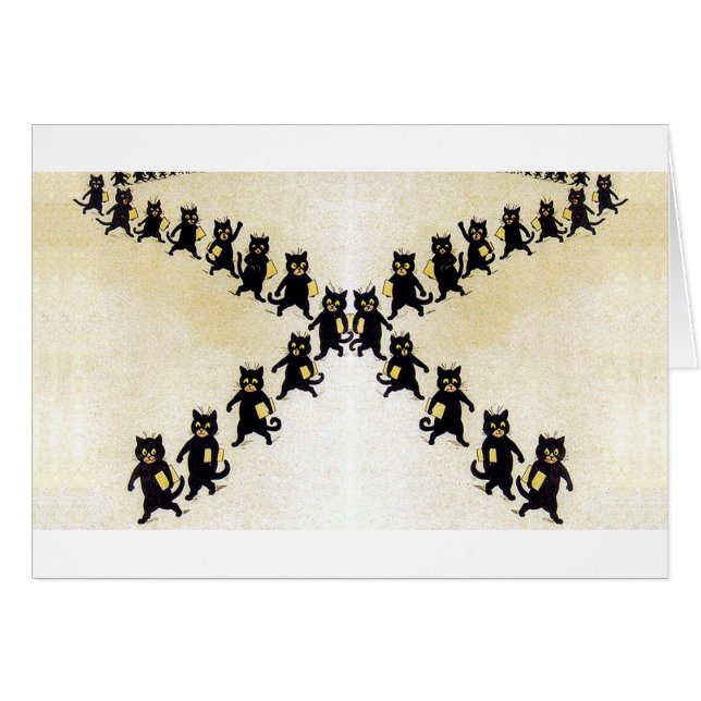 March of black cats, Louis Wain (Devant horizontal)