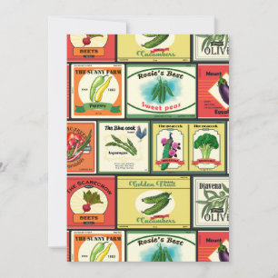 Marchandises en conserve vintages - étiquettes de