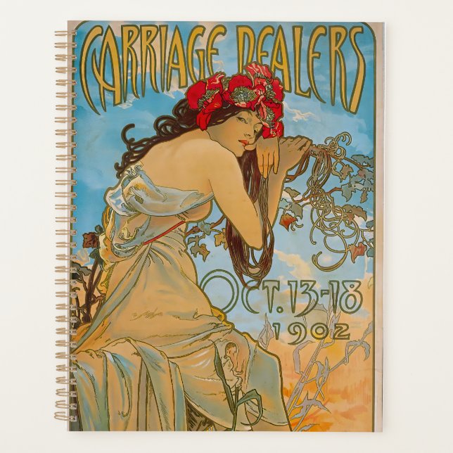 Marchands de voitures par Alphonse Mucha (1902)  N (Devant)