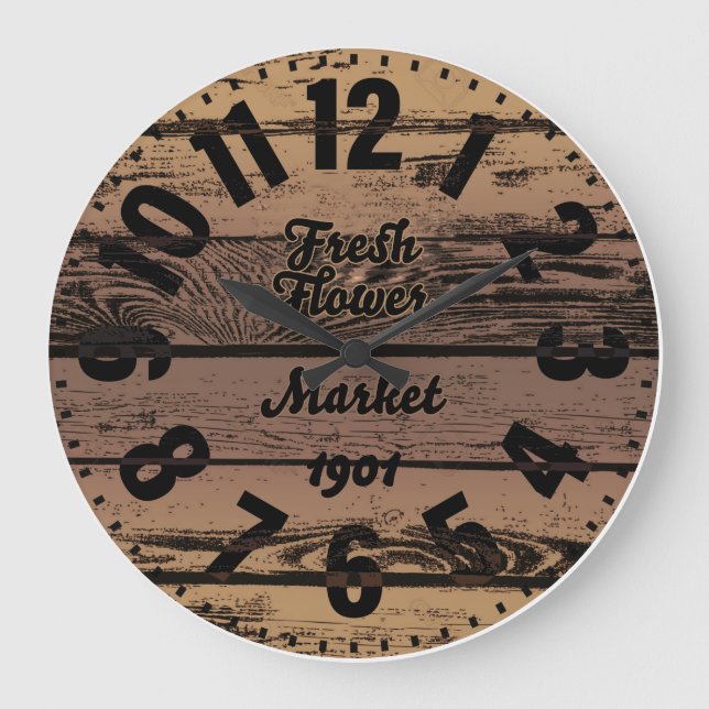 Marché aux fleurs fraîches Antique Grande horloge (Recto)