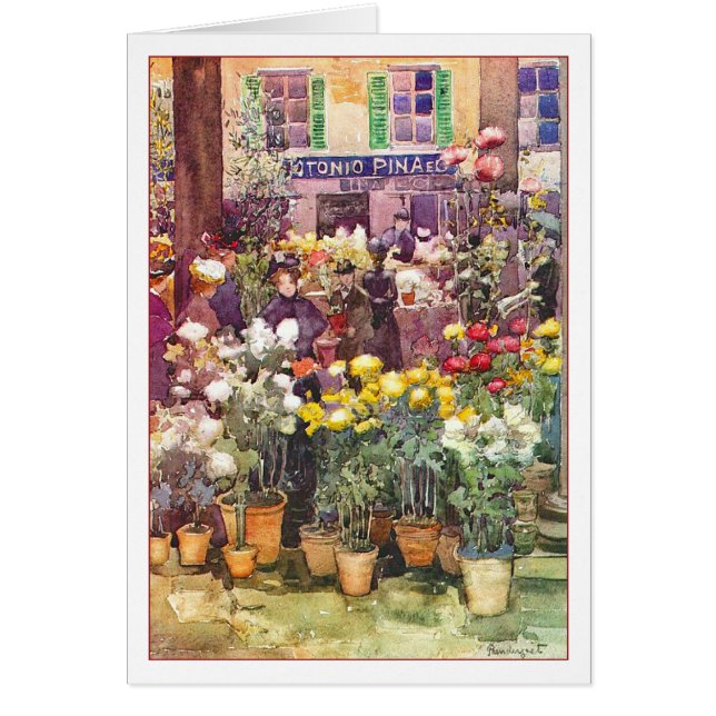 Marché aux fleurs italiennes par Maurice Prenderga (Devant)