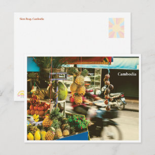 Marché aux fruits de Siem Reap – Carte postale de