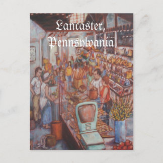 Marché central de Lancaster City PA Carte postale