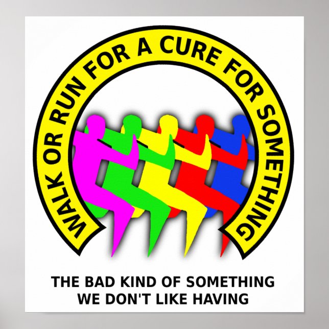 Marche Course Pour La Cure Affiche Signe Impressio (Devant)