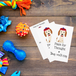 Marche de chien mignon / Carte de visite de croiss