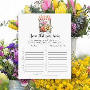 Marché de fleurs Baby Shower - Nom de cette chanso