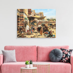 Marché de Jaffa   Gustav Bauernfeind   Prin Toile