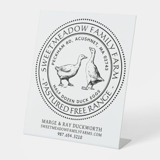 MARCHÉ DE L'AGRICULTEUR NOM DE L'ENTREPRISE SIGNE  (Recto)