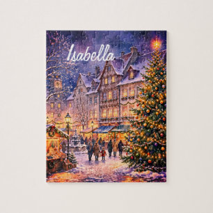 Marché de Noël Cozy - Puzzle personnalisé