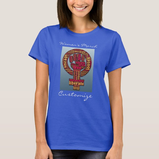 Marche des femmes 2017 LGBTQIA T-Shirt (Devant)