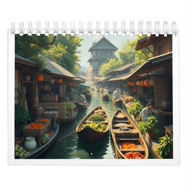 Marché flottant Siam avec calendrier (Protection)