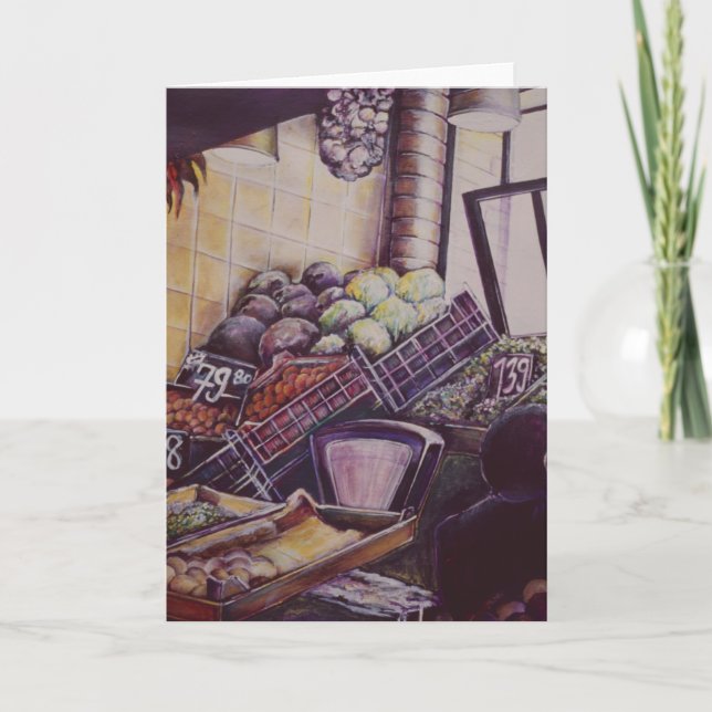 Marché hongrois de Budapest Carte de vœux (Devant)