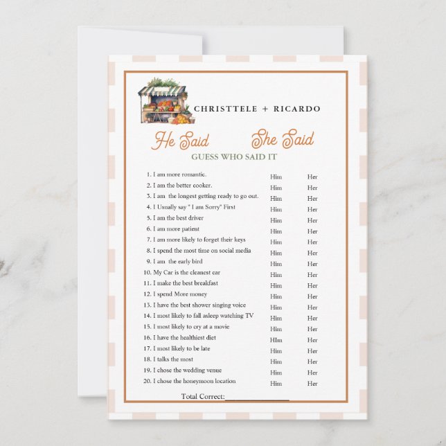 Marché Il dit qu'elle a dit Brive douche jeu carte (Devant)