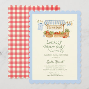 Marché Local  Invitation à une Baby Shower