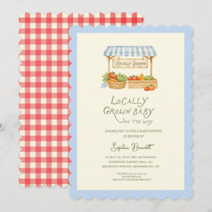 Marché Local  Invitation à une Baby Shower