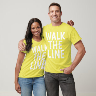 MARCHENT la LIGNE, le T-shirts noir et les