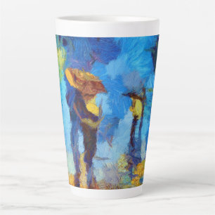 Marcher Dans La Pluie Latte Mug