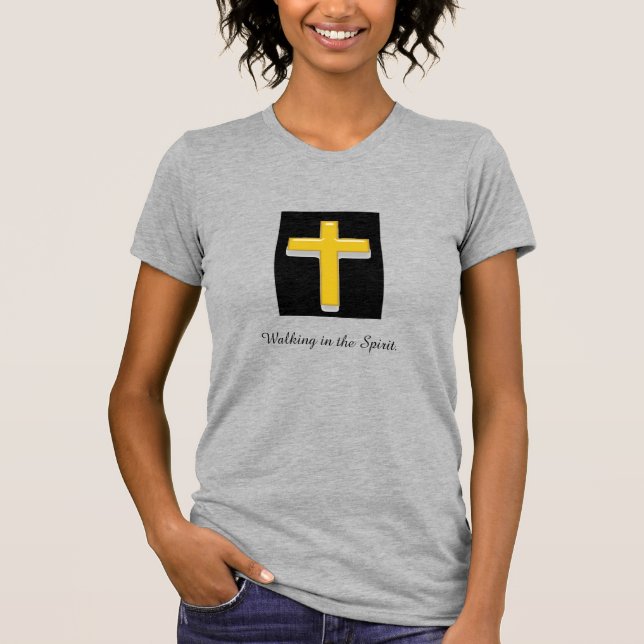 Marcher dans l'esprit / Croix T-shirt femme (Devant)
