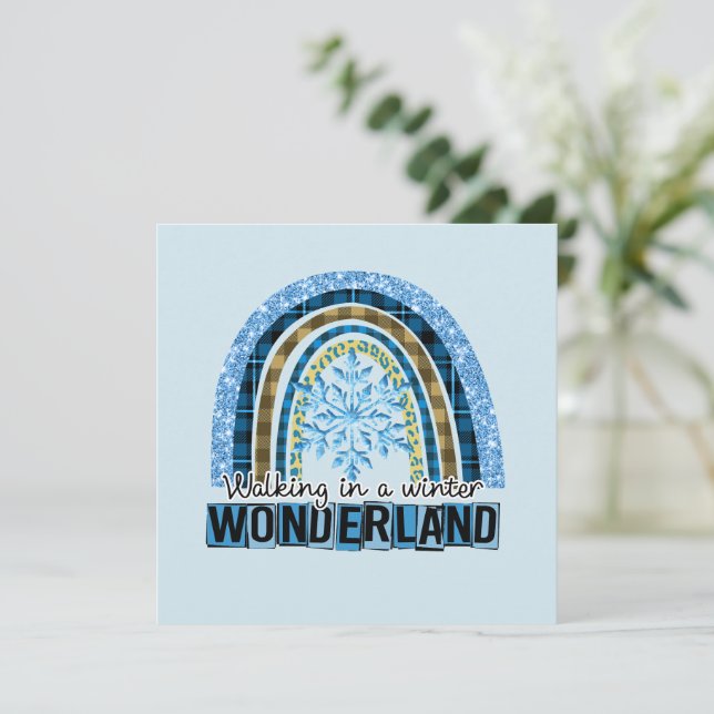 Marcher dans une Wonderland d'hiver | Blue Rainbow (Debout devant)
