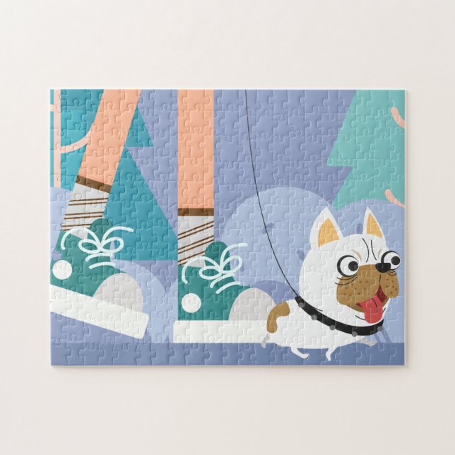 Marcher le puzzle du chien (Horizontal)