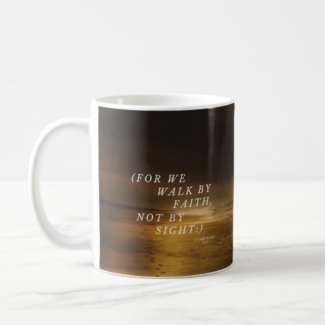 Marcher Par Faith Mug (Gauche)