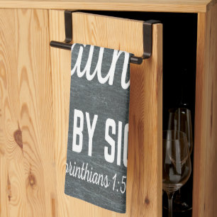 Marcher Par La Foi Pas Par Vue Serviette De Cuisin