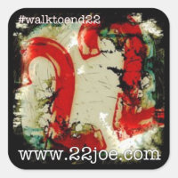 Marcher pour terminer 22 autocollants