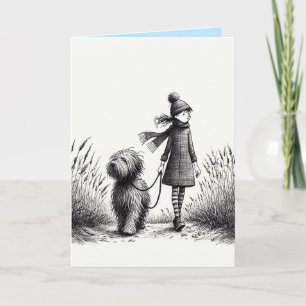 Marcher sur la carte du chien