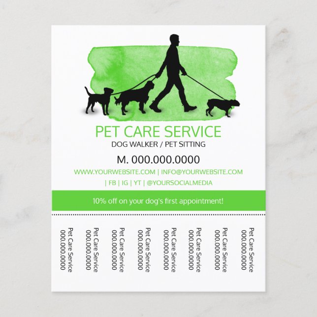 Marcheuse de chien / Prise de soin des animaux (Devant)