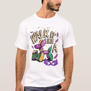 Marchez comme un chien Mardi Gras T-Shirt pour hom