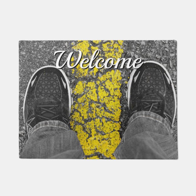 Marchez Le Tapis D'Accueil De Ligne (Devant)