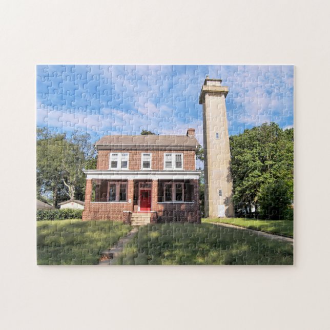 Marcus Hook Range Phare Delaware Puzzle (Horizontal)
