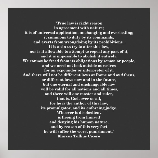 Marcus Tullius Cicero POSTER (Devant)