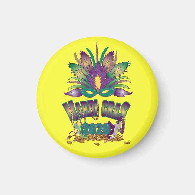 Mardi Gras 2020 Magnet (Devant)