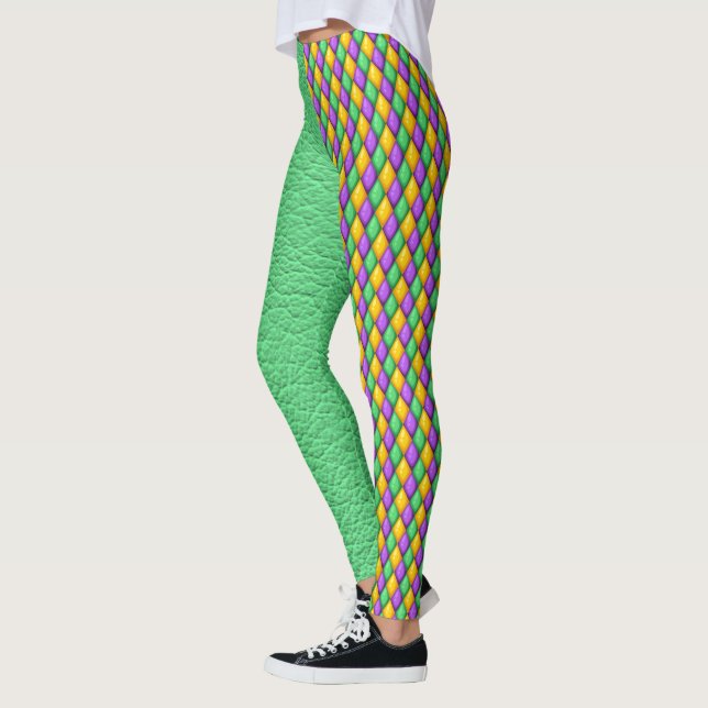 Mardi Gras 4 Diamants Pop Leggings mode (Gauche)