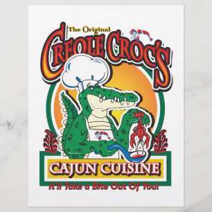 Mardi gras Cajun Crocodile