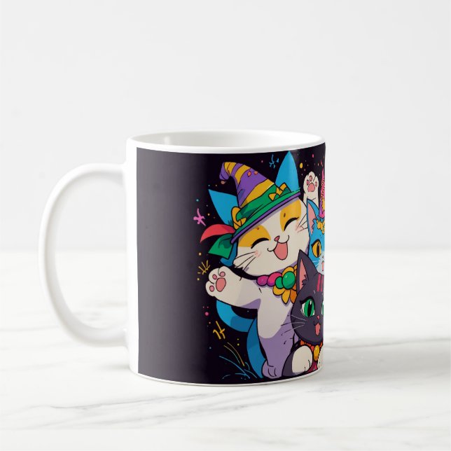 Mardi Gras Chat Parade Mug (Gauche)